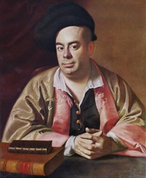 A man with two books
